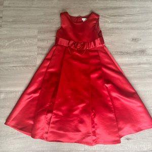 Girls Formal Red Holiday Dress